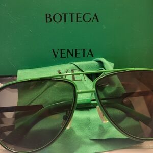 Bottega Veneta Green Sunglasses